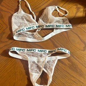 MFC lace bra and thong set